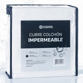 ESQUIMAL Protector Cubre Colchón 100% Impermeable, Tela Suave, Transpirable y Ligera (Individual)