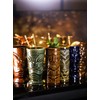 ALINK Biodegradable Bamboo Print Paper Drinking Straws for Drinks, Juices,