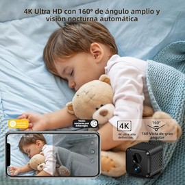 Yhdzsw Mini C?mara, 4K Hd Nanny Cam para el Hogar con 3