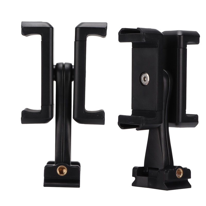 Cell Phone Double Clip Stand Mount Adjustable Tablet Hands Free