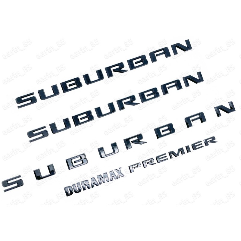 General Motors Gloss Black 2021-2025 Suburban Premier Durmax Door Rear