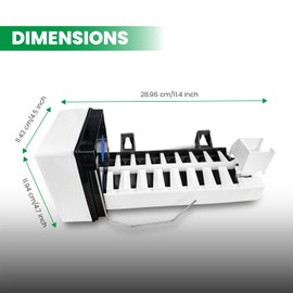 241798231 241798224 241798211 Ice Maker Replacement，Compatible with Frigidaire Kenmore Sears Refrigerator，241642511, 241642501 and 241798201 Ice Maker Assembly