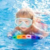 Green Full Face Snorkel Mask Kids Set, Snorkel Set Kids