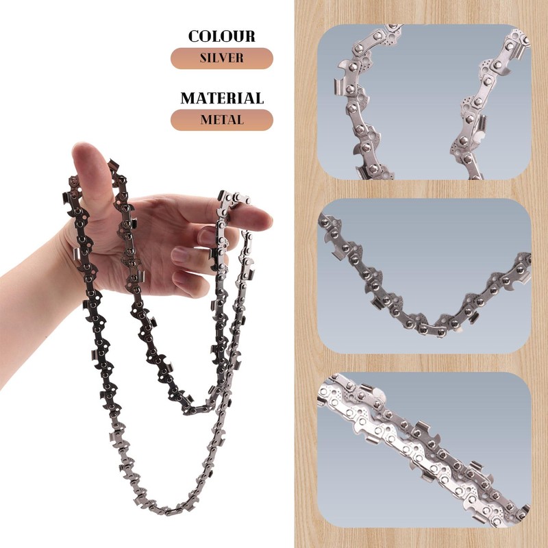 Peakloong 2Pcs 16 Inch Chainsaw Chain 3/8 LP 55 Drive