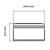 Neoperl Rectangular Aerator 24 x 6 mm 2328290