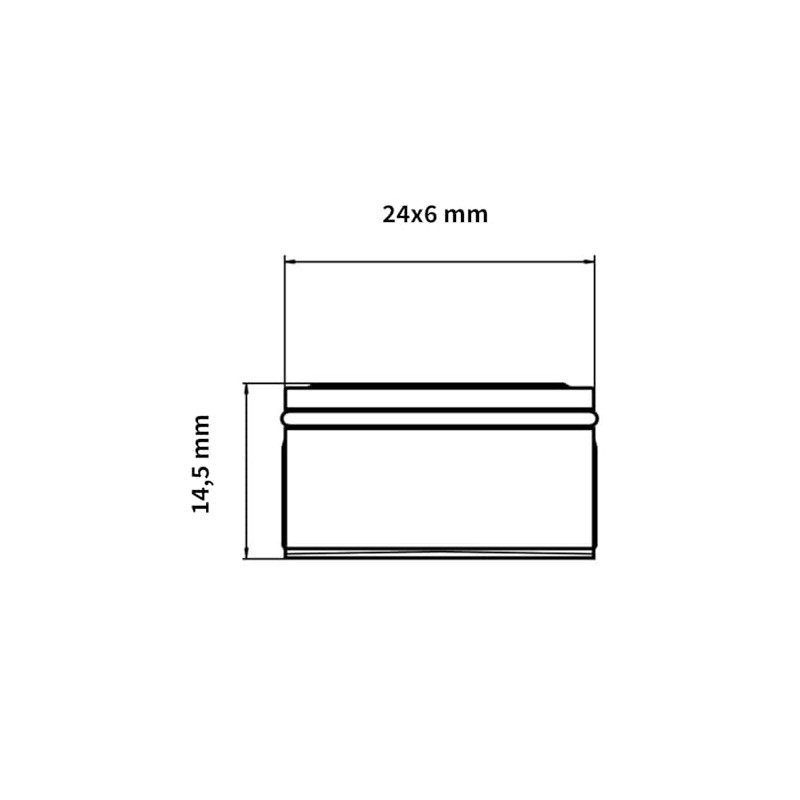 Neoperl Rectangular Aerator 24 x 6 mm 2328290