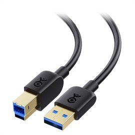 Cable Matters USB 3.0 Cable (USB 3 Cable, USB 3.0 A to B Cable) in Black 6 ft