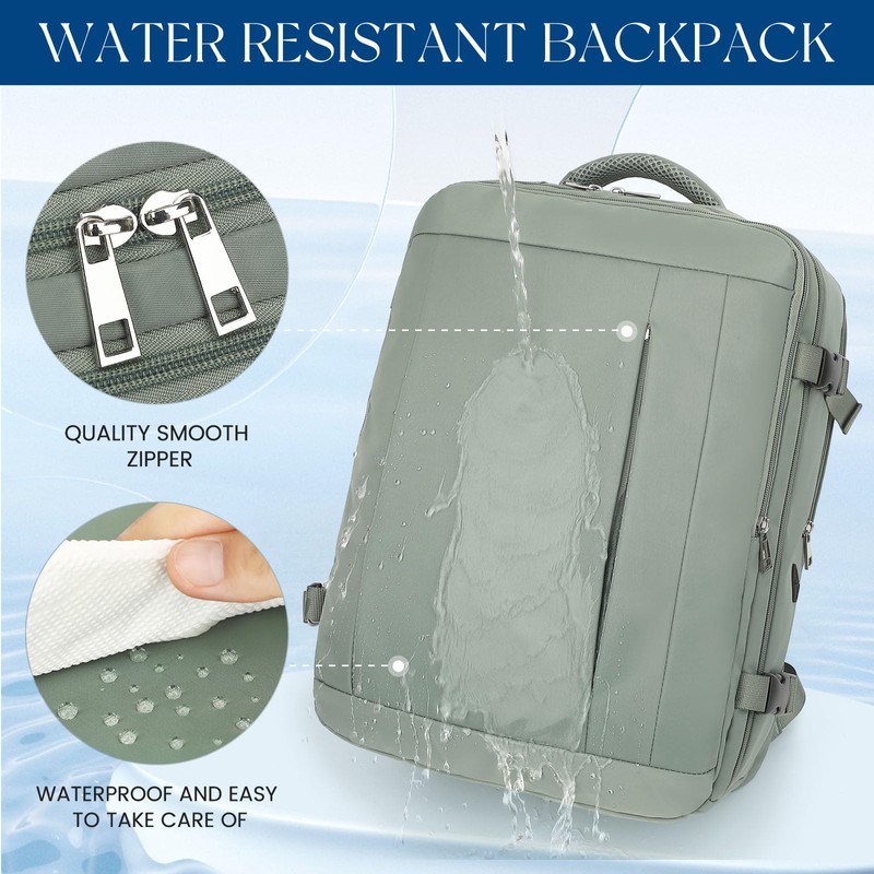 Large Travel Laptop Backpack, Carry on Backpack, 17.3 Inch Durable