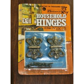 Homecraft Household Hinges #6 1 1/2"x 1 5/8" Stock No 657620 NOS Vintage