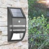 Solar Powered PIR Motion Sensor 2 LED Path Wall Light