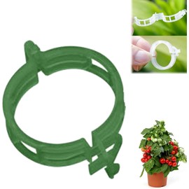Jowxsx 50Pcs Green Plant Support Clips, Plant Clips for Support, Grape Vine, Tomato Vine, Vegetables Plants, Plant Fixing Clips Tomato Clips Plant Clips for Climbing Plants Cages and Supports