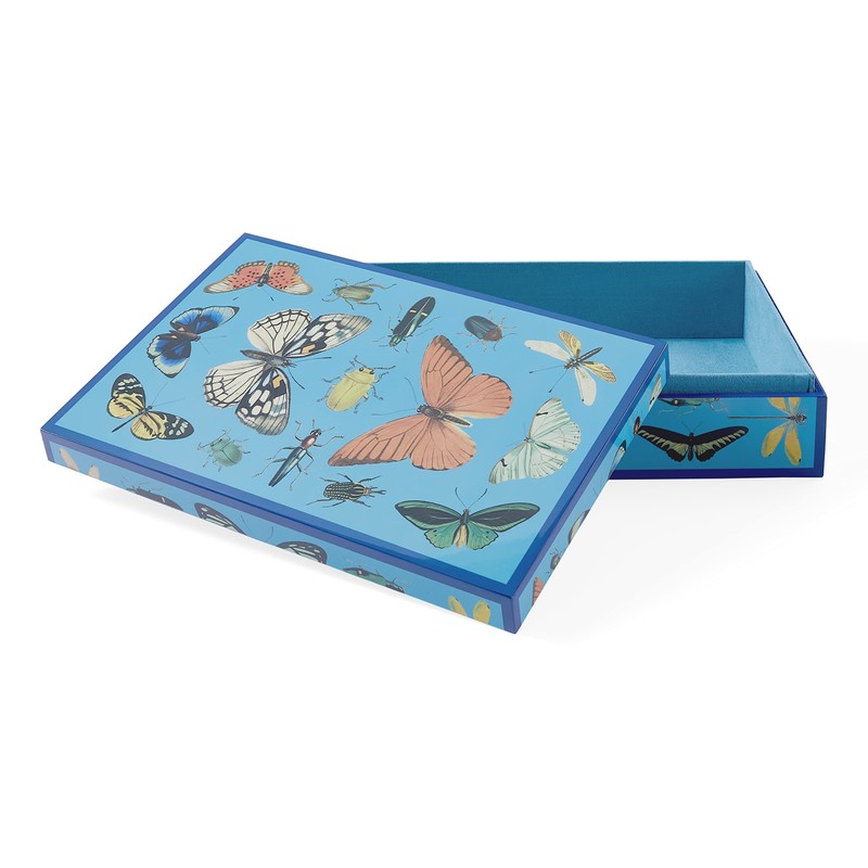 Jonathan Adler Large Botanist Lacquer Box, Purple