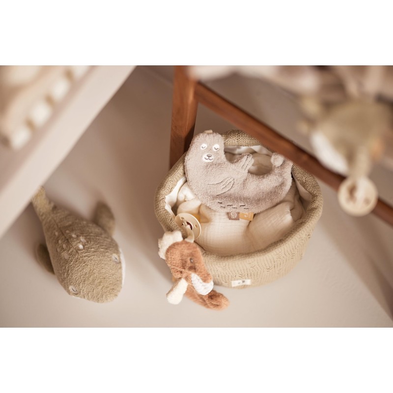 Jollein Schmusetuch Baby - Deepsea Seal - Schnullertuch - 100%