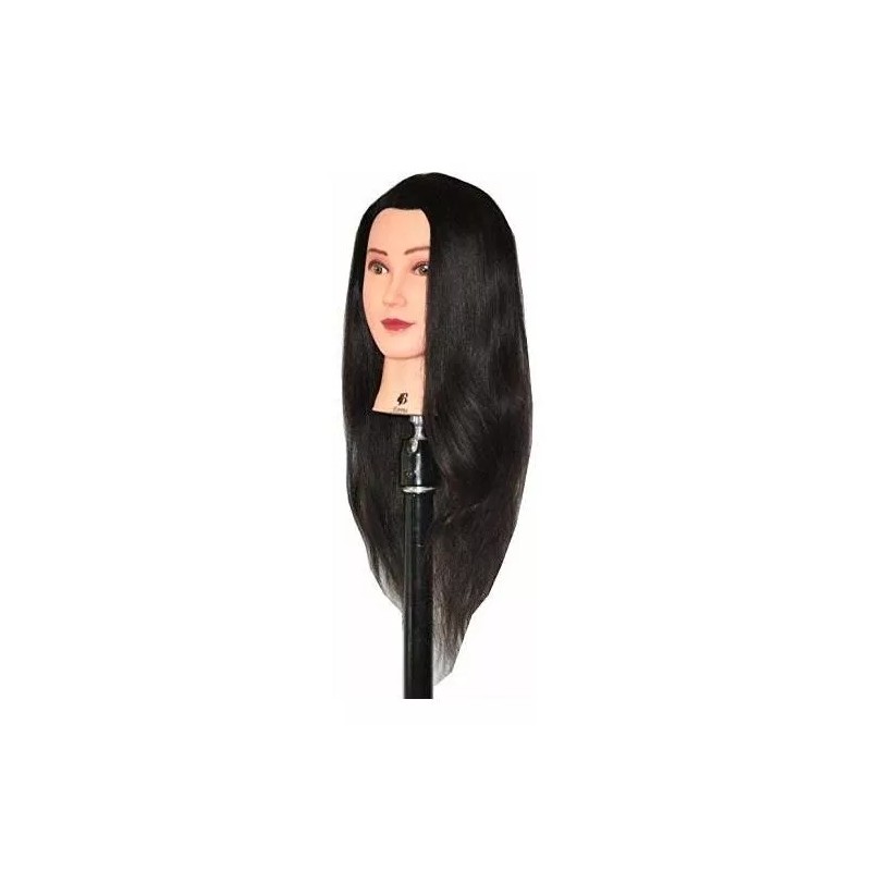 Bellrino Maniqui Cabeza Cabello Natural Castaño Oscuro 60 Cm Bellrino