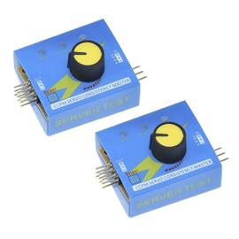 Ren He 2pcs DC 4.5-6.0V Servo Tester Steering Gear Tester 3 Modes CCPM Checker Speed Controller Servo Motor Tester for RC Airplane Car Boat