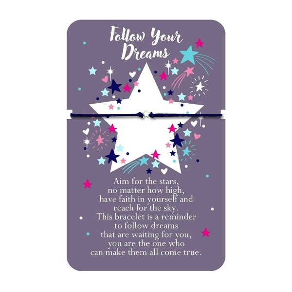 Heartwarmers Sentiment Cord Bracelet - Follow Your Dreams