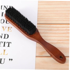 Ipetboom Portable Wooden Handle Beard Brush Styling Tool for Men's Facial Hair Care