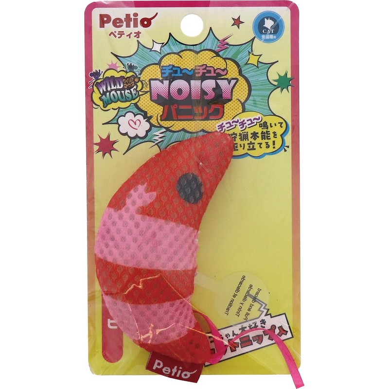 Petio Cat Toy Wild Mouse Chu-Chu Noisy Panic Shrimp