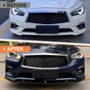 JTFF Front Bumper Spoiler Lip Compatible with 2018-2025 Infiniti Q50
