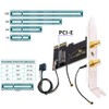 cablecc Card Wireless NGFF A/E-Key WiFi Card to PCI-E Express