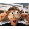 Eye Mask, Fluff Cartoon Animals Sleeping Funny Novelty Eye Cover