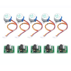 DollaTek 5Pcs 28BYJ-48 ULN2003 5V Stepper Motor + ULN2003 Driver Board for Arduino