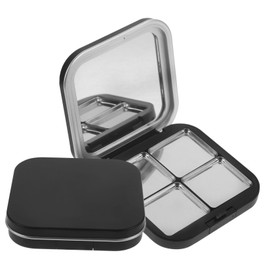 DECHOUS 2pcs Empty Eyeshadow Makeup Containers Magnetic Palette with Removable Trays Portable Storage for Travel Home Professional Beauty Use