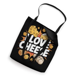 I Love Cheese Enthusiastic Cheese Aficionado Tote Bag