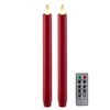 CozierGlow Wax Flameless Taper Candles Flickering with Remote and Timer,