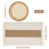 Handmade Boho Placemats Set of 6 | Natural Woven &