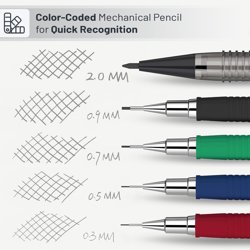 Mr. Pen- Art Mechanical Pencil Set, 5 Mechanical Pencils (0.3,