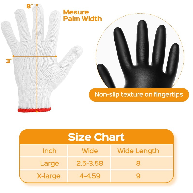 Janmercy 200 Pcs Disposable BBQ Nitrile Gloves with 4 Pairs