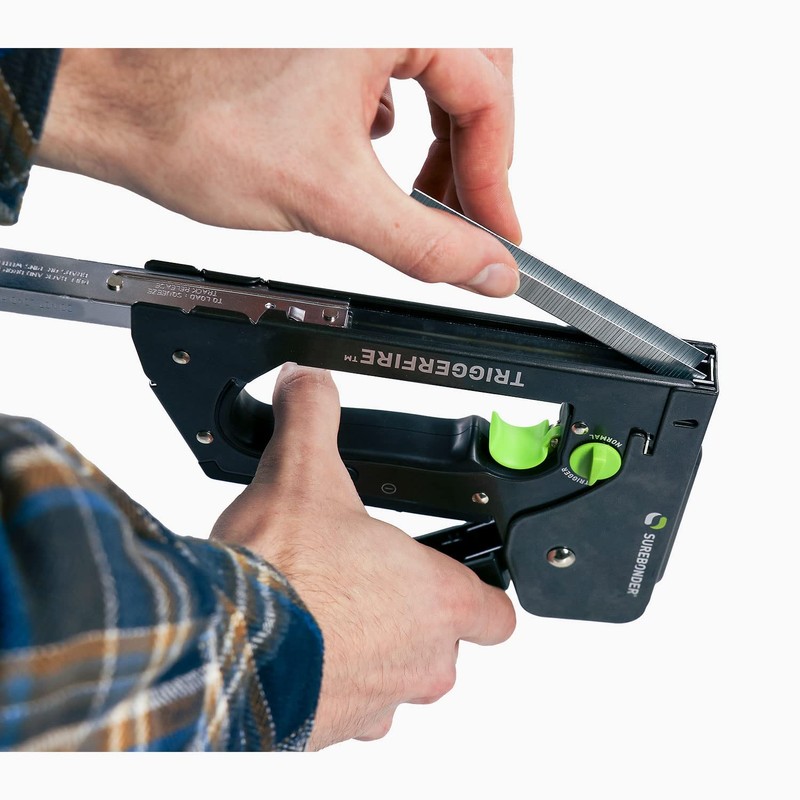 Surebonder TRIGGERFIRE Heavy Duty Narrow Crown Staple Gun with Trigger