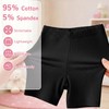 Hoseay Pantaloncini Ciclista Ragazze Confezione da 3 Cotone 14-16, Nero
