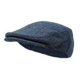 Borges & Scott The Galway - Irish Tweed Flat Cap - Nightsky HB - Medium (57-60cm)