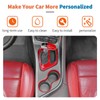 JeCar 3pcs for Challenger Red Interior Trim Kit Interior Accessories