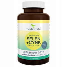 Medverita - Selenium + Zinc 200 µg / 15 mg - Resistance - Vision - 1 capsule per day - 120 capsules - Helps the immune system to function properly - Contributes to the maintenance of healthy bones