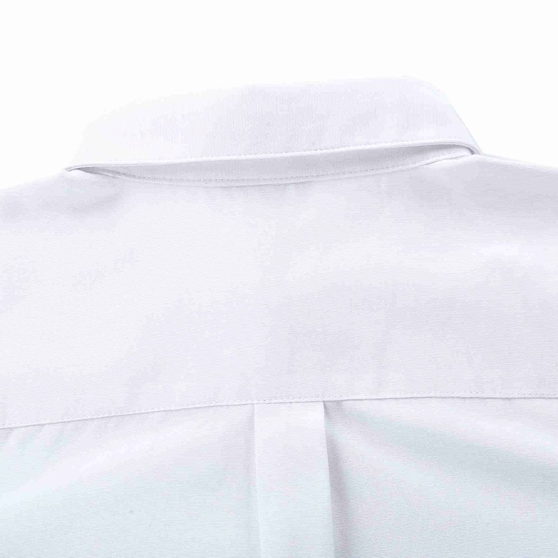 Bienzoe Boy's School Uniform Long Oxford Shirt -