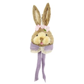 Raffia Rabbit Head Decorative Figure Rabbit Easter Bunny Decoration Easter Decoration Figure Door Decoration Easter Wreath Wall Decoration Easter Decoration Easter Figure Spring Decoration Decorative