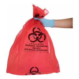 Bolsa Rpbi Para Residuos Biológicos 46cm X 50cm Paq 10 Pz