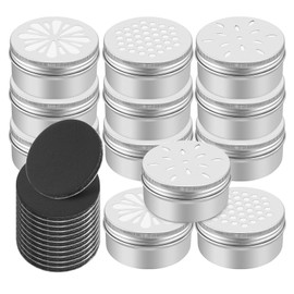 Mipcase 12 Pcs Dog Scent Training Box, Hollow Dog Scent Work Tins Metal dog Scent Training Container with 12 Magnetic Dots Scent Training Supplies for Dog