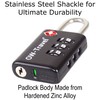 TSA Approved Luggage Locks Suitcase Locks with Indicator Open Alert
