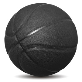MINDCOLLISION Size 5/6/7 Solid Colour Basketball, No Standard, Non-Slip, Wear-Resistant, Suitable for Indoor and Outdoor Children, Women, Teenagers, Adults, Basketball, Black, 5