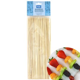 PME Large Skewers-Pack of 100-10 inch, Bamboo, Blue|red|Oak|Yellow