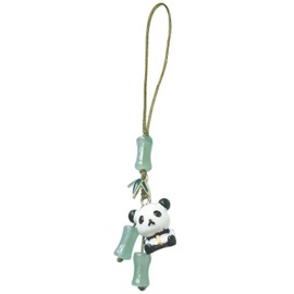 ROYALEAD Stylish Cyan Pandas/Fan Phone Lanyard Trendy Han Costume Pendants Fashion Bamboo Joint Phone Charm Straps Ornaments, style 1