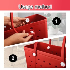 ZORZA 4Pcs Screw Rivets Replacement for Beach Tote Bag Handles Repair Pool Bag Accessories