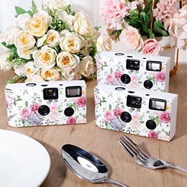 Zhengmy 10 Pack Disposable Camera for Wedding Bulk, 34mm Single Use Camera Bulk with Flash for Gathering Wedding Travel