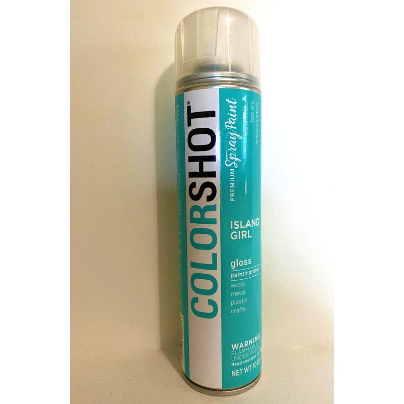 COLORSHOT Premium Spray Paint Primer Island Girl Gloss 10oz Fast
