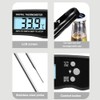 Digital Food Thermometer ABS Meat Thermometer Probe Sensor Temperature Guide