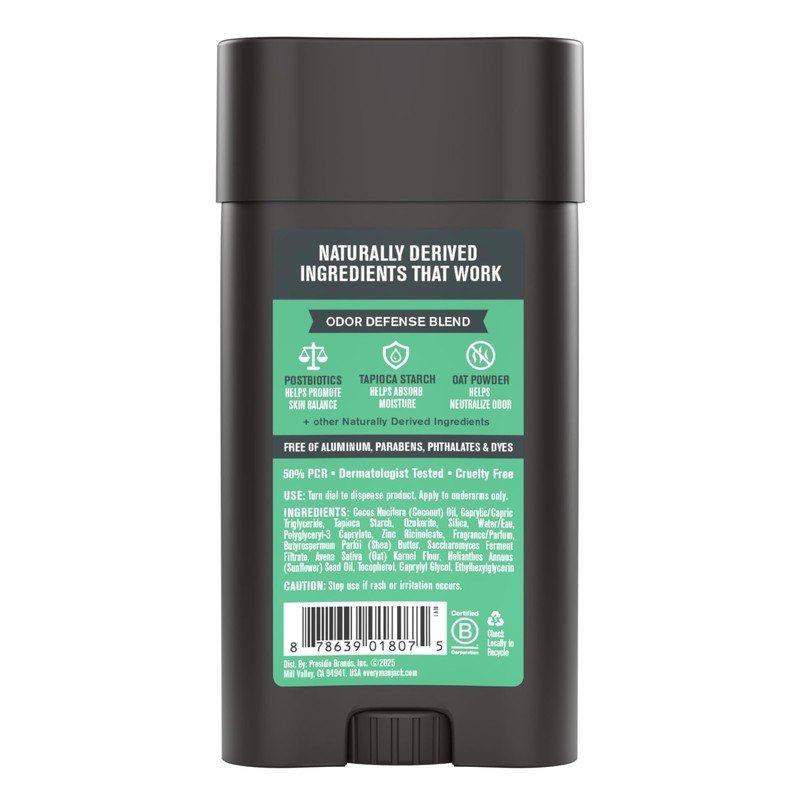 Every Man Jack Men's Pro Deodorant - 48-Hour Odor Defense